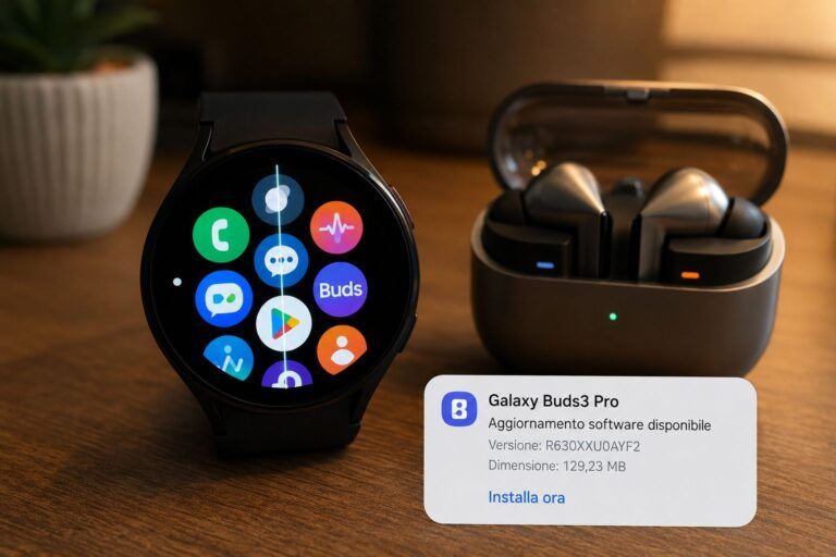 galaxy watch 4 linea bianca display one ui 8