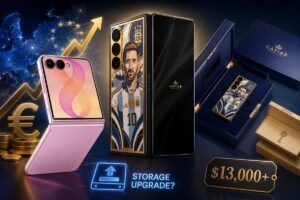 Galaxy Z Flip 8 a 1.299 euro e spunta la folle versione "Messi" di Caviar da 13.000 dollari 1 Galaxy Z Flip 8 a 1.299 euro e spunta la folle versione “Messi” di Caviar da 13.000 dollari