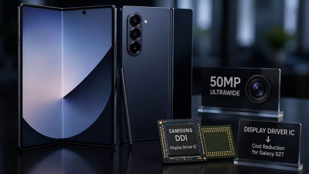Galaxy Z Fold 8 avrà l’ultrawide da 50 MP e un display anti-riflesso 2 galaxy z fold 8 ultrawide 50mp display antiriflesso galaxy s27
