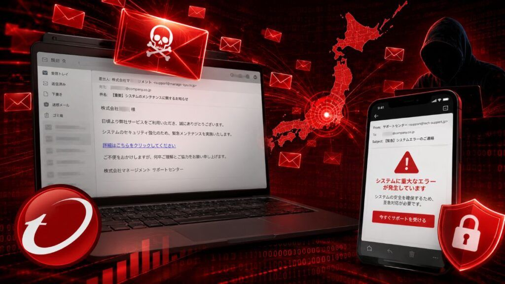 Giappone colpito da 13 milioni di email con false truffe di assistenza tecnica 2 giappone 13 milioni email truffe assistenza tecnica