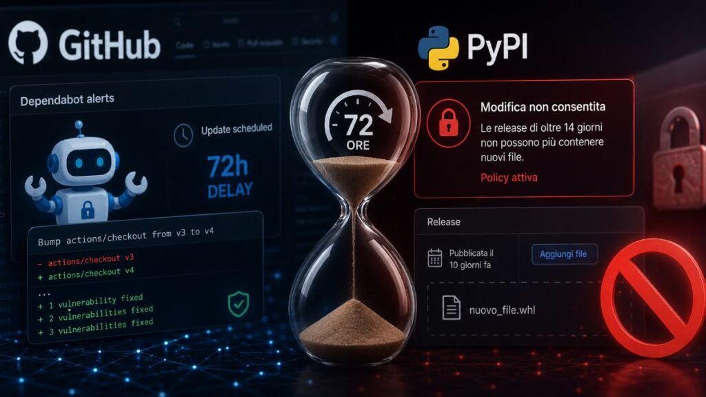 GitHub e PyPI introducono difese temporali contro la supply chain 2 github pypi difese temporali supply chain