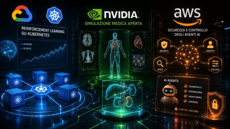 google nvidia aws agenti ai rl simulazioni agentcore