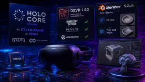 Holo Core porta Arch Linux su Steam Frame, DXVK e Blender maturano su Linux 31 Holo Core porta Arch Linux su Steam Frame, DXVK e Blender maturano su Linux