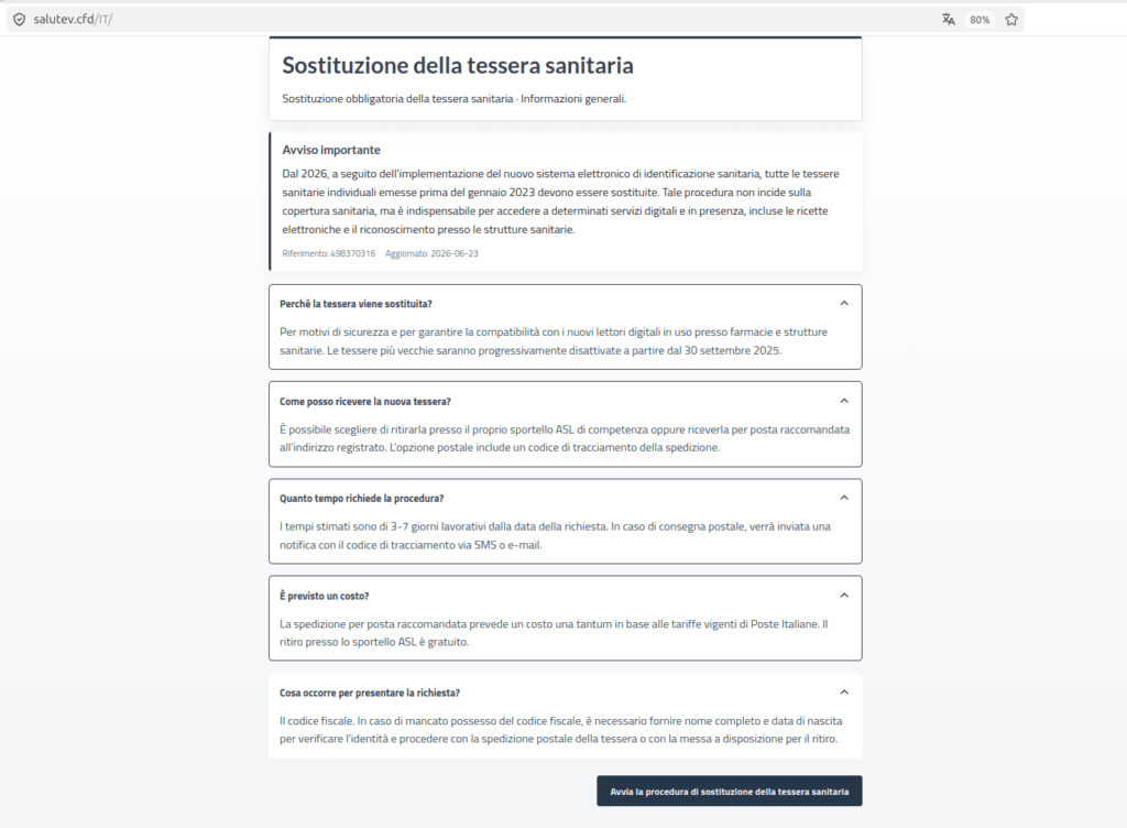 Phishing sulla tessera sanitaria, CERT-AGID avverte: falsi siti rubano dati personali e carte di pagamento 4 image 17