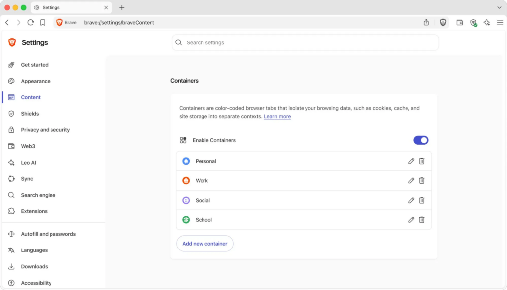 Brave lancia i Container (e sfida Google Maps), Chrome si aggiorna e Mozilla blinda la sicurezza dei certificati web 5 image 239