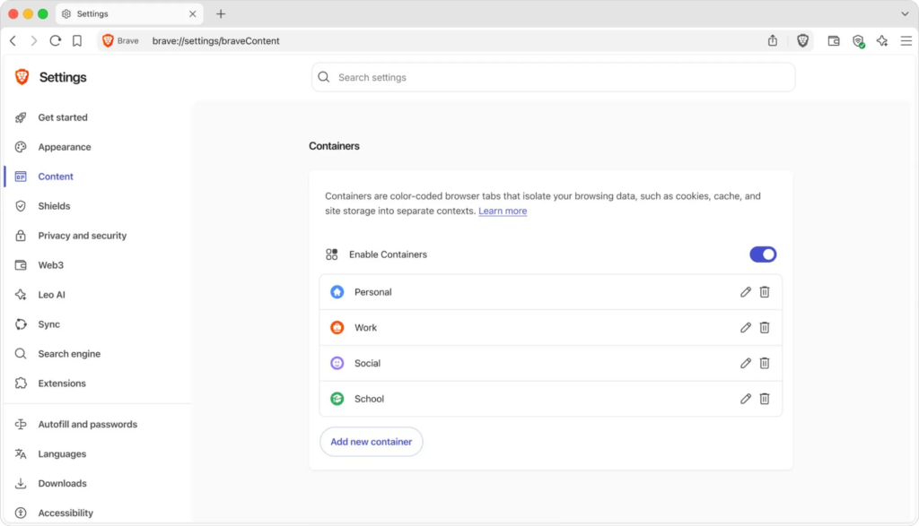 Brave amplia il suo ecosistema con ricerca AI, Containers nativi e una nuova roadmap per BAT 4 image 285