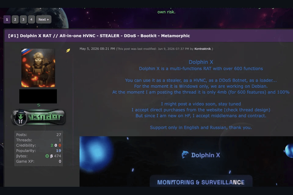 Dolphin X Stealer colpisce oltre 300 app e usa l’IA per scegliere le vittime 1 image 636