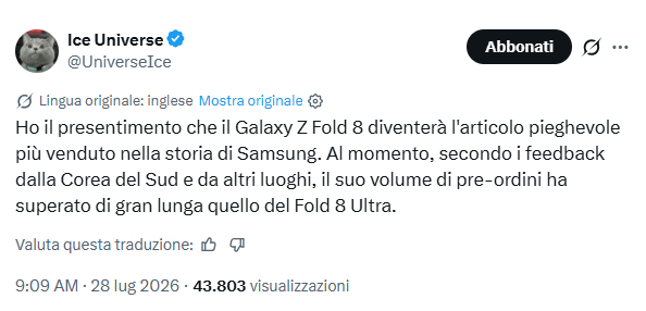 Galaxy Z Fold 8 supera le attese mentre One UI 9 rafforza la sicurezza 3 image 772