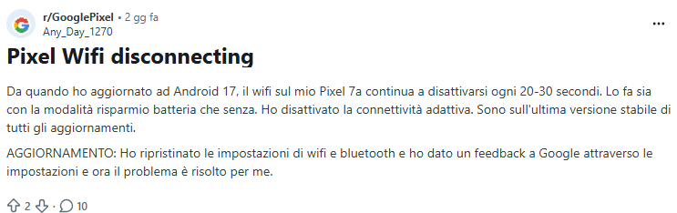 Android 17 crea bug Wi-Fi e gaming sui Pixel mentre Google chiude Nest x Yale 3 image 93