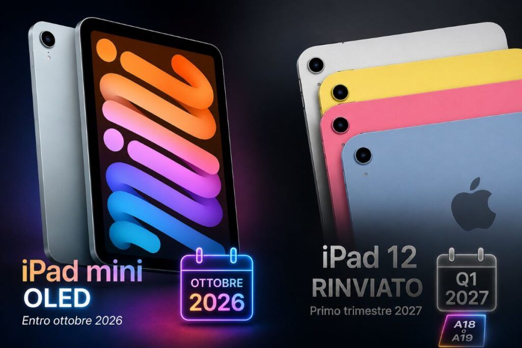 iPad Mini OLED atteso a ottobre, iPad 12 con Apple Intelligence slitta al 2027 2 ipad mini oled ipad 12