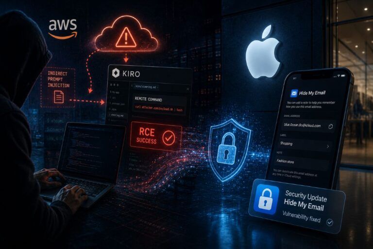 kiro prompt injection rce apple hide my email