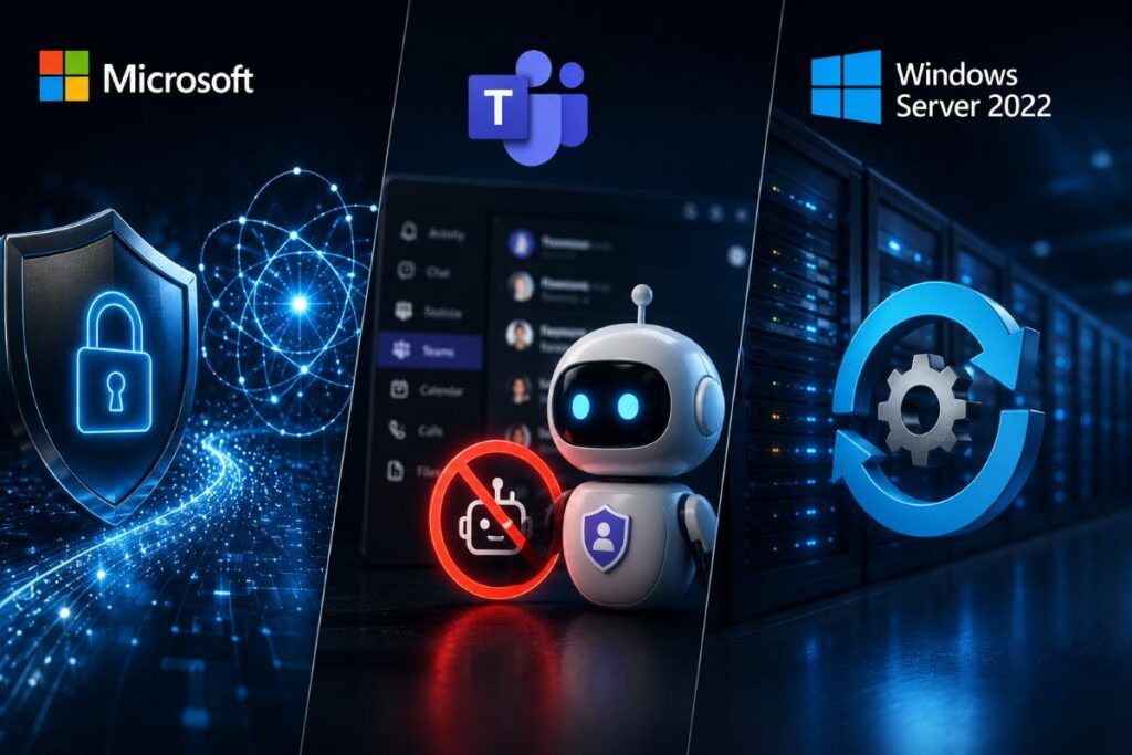 microsoft crittografia post quantum teams hotpatching windows server 2022