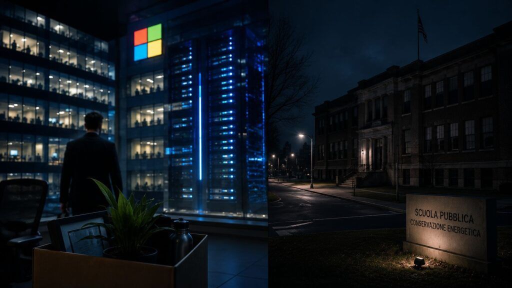 Il costo dell'AI: Microsoft licenzia, in Virginia le scuole spengono le luci per alimentare i server 2 microsoft tagli personale ai virginia energia data center