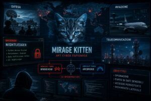 Mirage Kitten schiera NightLedger e due tunnel WebSocket