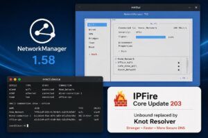 NetworkManager 1.58 e IPFire 2.29 rinnovano rete e DNS su Linux 7 NetworkManager 1.58 e IPFire 2.29 rinnovano rete e DNS su Linux