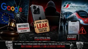 Google punita, Apple bucata, Trenitalia esposta – NEWSLETTER