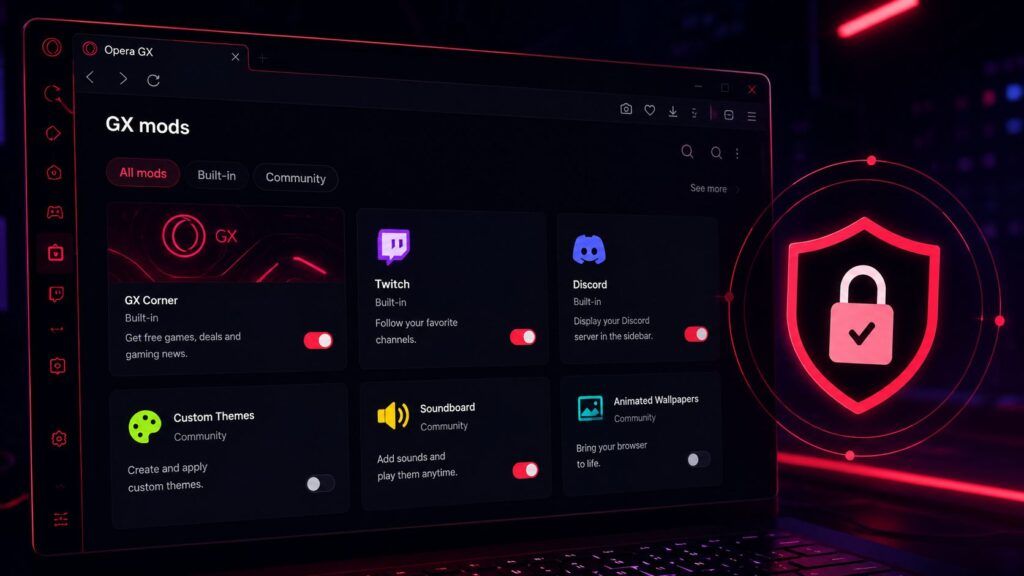Opera GX corregge una falla nei GX Mods, rischio spoofing e furto dati 2 opera gx spoofing furto dati