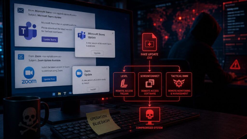 operation bluedash teams zoom rmm phishing