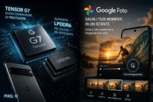 Pixel 12 guarda già al futuro: il Tensor G7 testerà le memorie super veloci LPDDR6. E su Google Foto arriva lo scatto rapido dai video