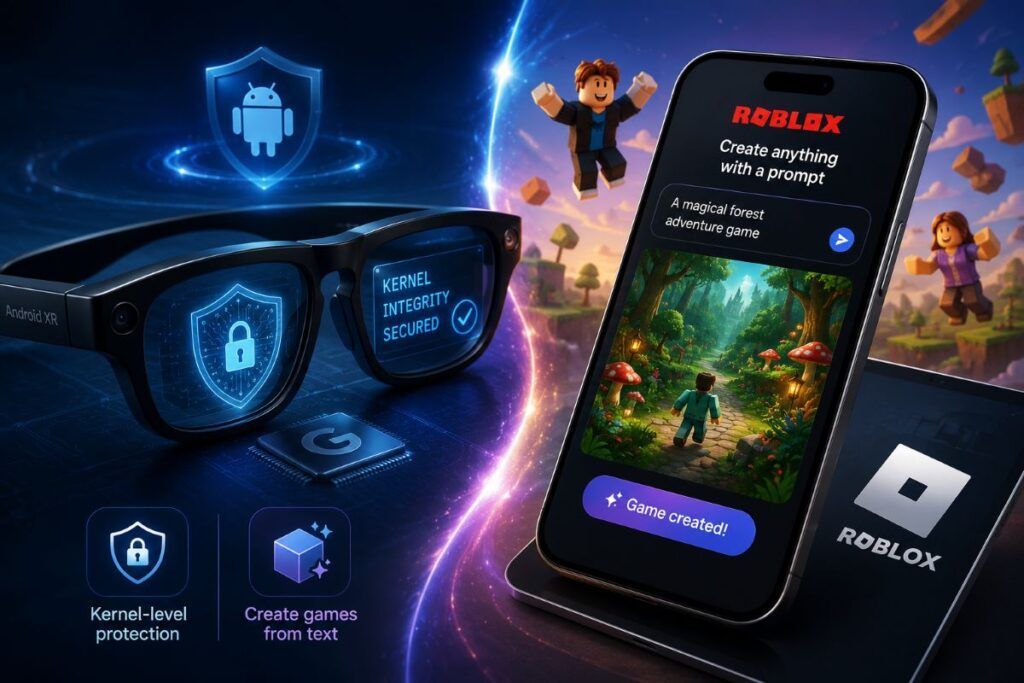 Android XR blinda gli occhiali AI, Roblox crea giochi completi da semplici prompt 2 roblox galaxy glasses