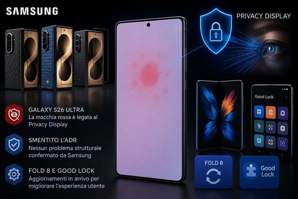 Samsung spiega la macchia rossa di S26 Ultra e smentisce la quotazione ADR 2 samsung spiega la macchia rossa di s26 ultra e smentisce la quotazione adr