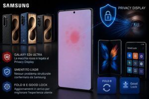 Samsung spiega la macchia rossa di S26 Ultra e smentisce la quotazione ADR 7 Samsung spiega la macchia rossa di S26 Ultra e smentisce la quotazione ADR