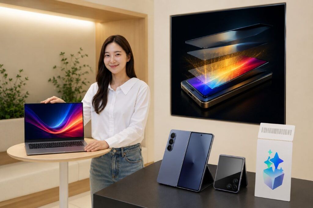 Samsung porta i Tandem OLED da 1.600 nit sui laptop prima del Galaxy Unpacked 2 samsung tandem oled 1600 nit laptop galaxy unpacked 2026