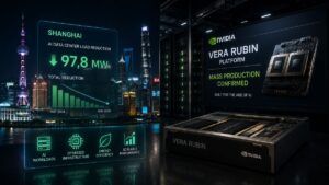 Shanghai coordina rete e data center, Nvidia accelera la produzione di Vera Rubin 3 Shanghai coordina rete e data center, Nvidia accelera la produzione di Vera Rubin