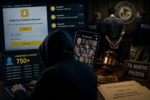 Snapchat, 76 mesi di carcere per il phishing contro oltre 750 donne 3 Snapchat, 76 mesi di carcere per il phishing contro oltre 750 donne
