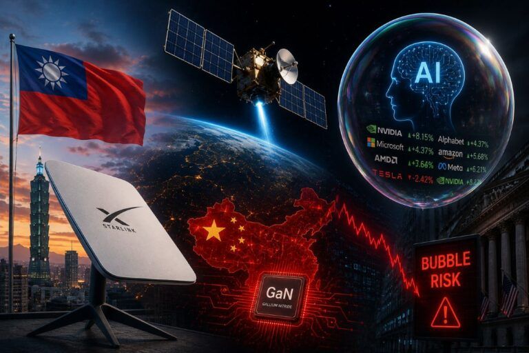 taiwan starlink cina satellite gallio bolla ai