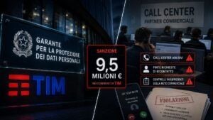 Telemarketing illecito, il Garante multa TIM per 9,5 milioni di euro 3 Telemarketing illecito, il Garante multa TIM per 9,5 milioni di euro