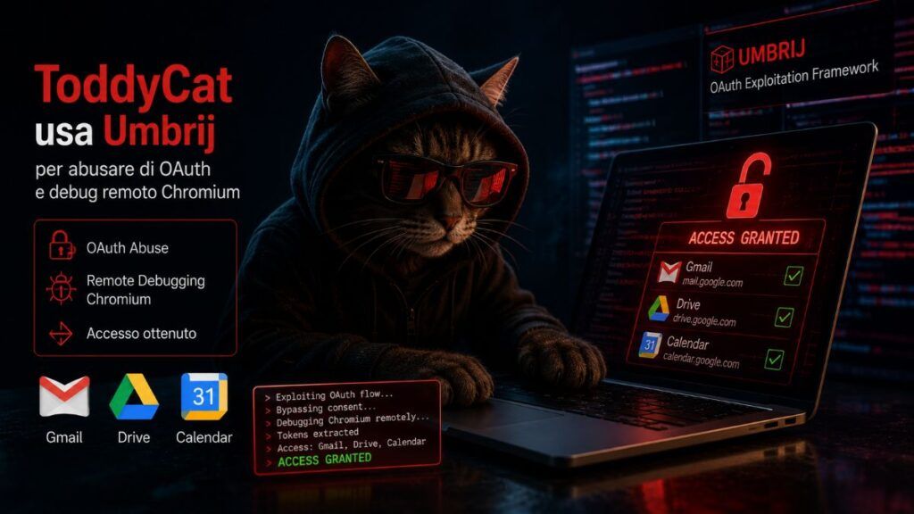 ToddyCat usa Umbrij per rubare token OAuth e accedere agli account Gmail 2 toddycat umbrij token oauth gmail