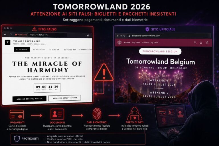 tomorrowland 2026 phishing