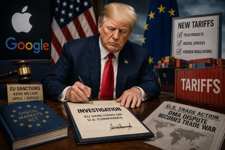 trump dazi ue sanzioni apple google big tech