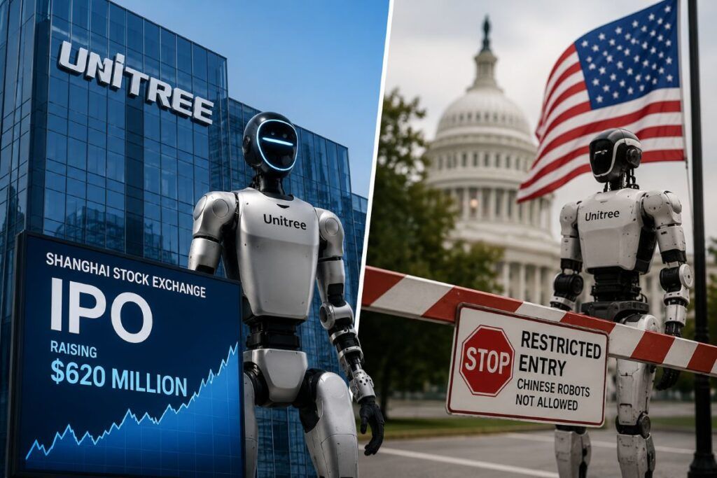 Unitree avvia l’IPO da 620 milioni nella guerra dei robot tra Cina e USA 2 unitree ipo robotica cina usa