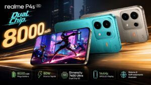 Realme P4s 5G punta su batteria da 8.000 mAh e gaming a 144 Hz