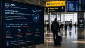 ACN monitora minacce cyber agli aeroporti: allerta per gli italiani transitati nel Regno Unito 3 ACN monitora minacce cyber agli aeroporti: allerta per gli italiani transitati nel Regno Unito