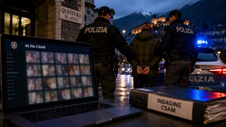 aosta coppia abusi nipote csam