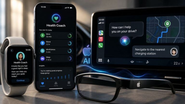 apple ai health coach smart glasses carplay