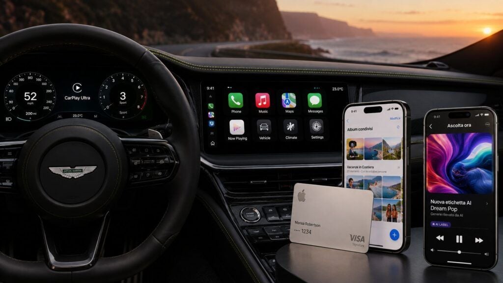 Apple cambia i servizi: CarPlay Ultra rallenta, iCloud pesa e Music etichetta l’AI 2 apple carplay ultra icloud music ai card