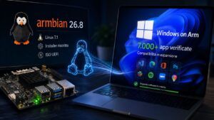 ARM accelera su due fronti: Armbian 26.8 rinnova Linux e Windows supera 7.000 app 21 ARM accelera su due fronti: Armbian 26.8 rinnova Linux e Windows supera 7.000 app