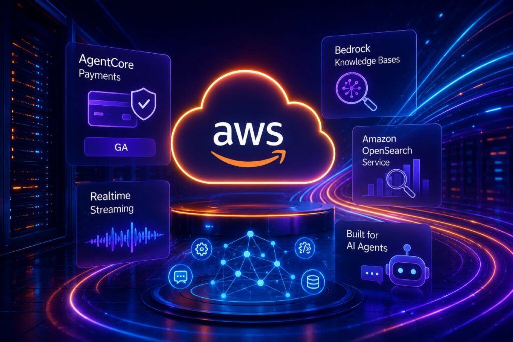 AWS porta i pagamenti negli agenti AI e aggiorna dati, ricerca e infrastrutture 2 aws agentcore payments ai streaming opensearch bedrock