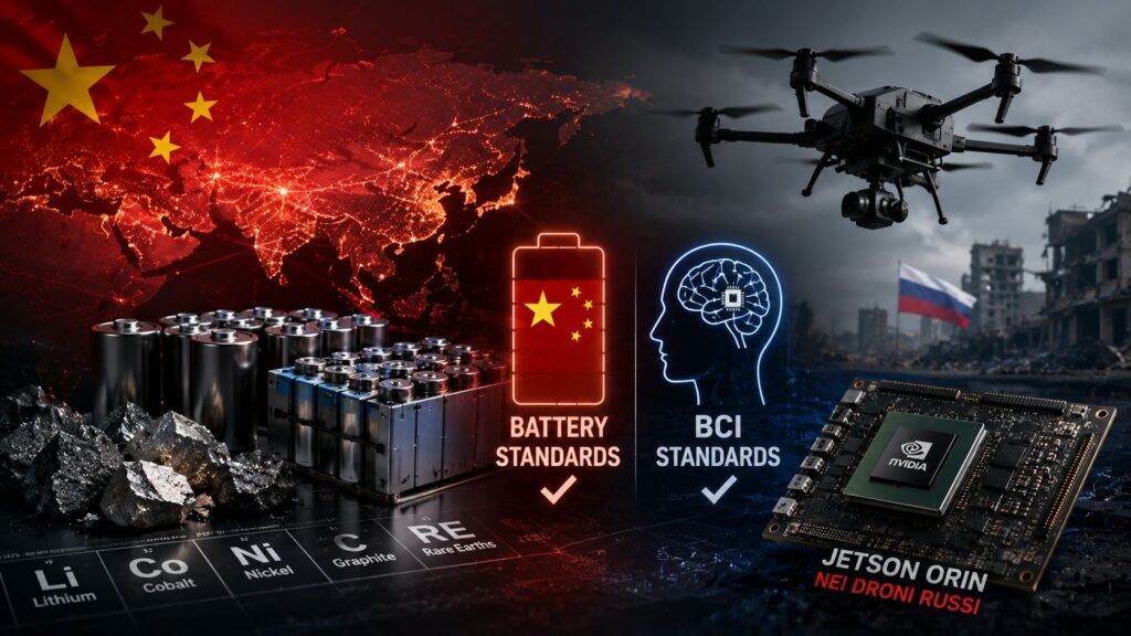 Cina prende il controllo delle filiere tech tra materiali, batterie e BCI 2 cina controllo filiere tech materiali batterie bci