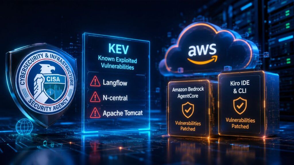 CISA e AWS affrontano exploit in Langflow, N-central, Tomcat, AgentCore e Kiro 2 cisa aws langflow ncentral tomcat agentcore kiro