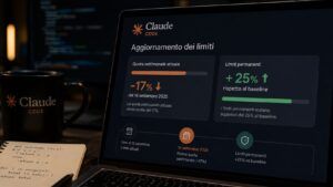 Claude Code riduce del 17% i limiti attuali dal 14 settembre, ma alza il baseline 3 Claude Code riduce del 17% i limiti attuali dal 14 settembre, ma alza il baseline