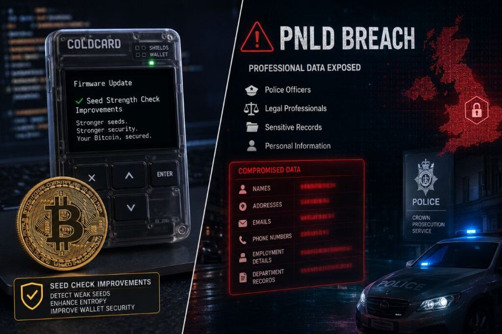 Coldcard genera seed deboli, sospetti furti Bitcoin per 88,6 milioni 2 coldcard pnld wallet bitcoin dati polizia