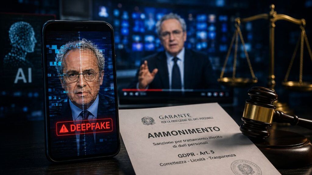 Garante privacy ferma i deepfake di Mentana a Striscia la Notizia 2 deepfake mentana striscia notizia garante privacy