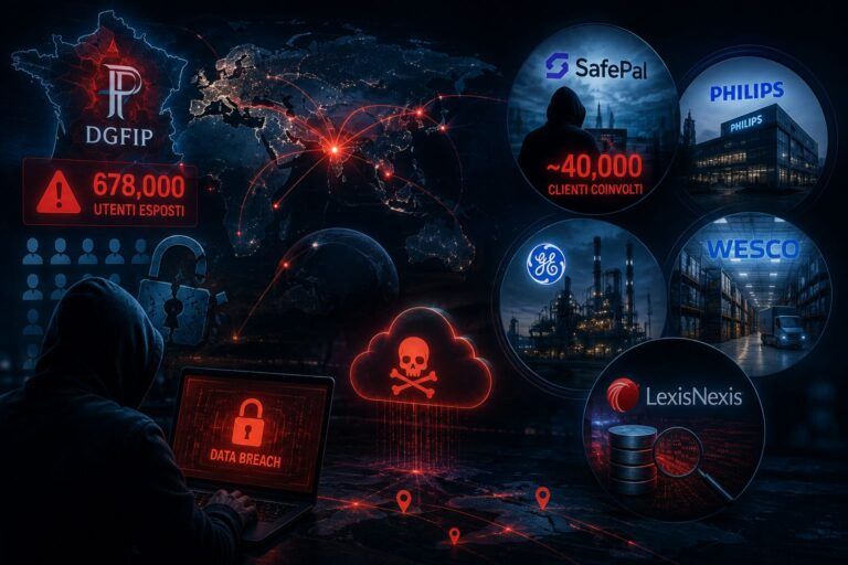 dgfip safepal philips ge wesco lexisnexis breach