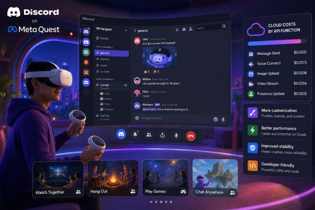 Discord arriva su Meta Quest e misura i costi di ogni funzione della sua API 2 discord meta quest costi api profile frames